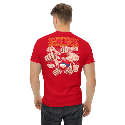 One Piece t-shirt mens classic tee cotton Red