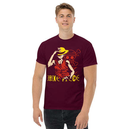 One Piece t-shirt mens classic tee cotton comfortable - Lusy Store LLC