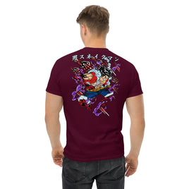 One Piece t-shirt mens classic tee cotton comfortable Maroon