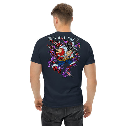 One Piece t-shirt mens classic tee cotton comfortable Navy