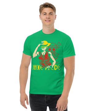 One Piece t-shirt mens classic tee cotton comfortable - Lusy Store LLC