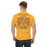 One Piece t-shirt mens classic tee cotton fabric is a popular material Gold