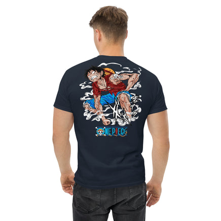 One Piece t-shirt mens classic tee cotton flattering for all Navy