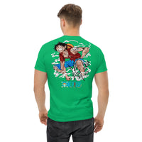 One Piece t-shirt mens classic tee cotton flattering for all Irish Green