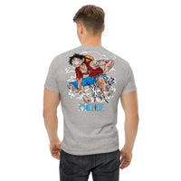 One Piece t-shirt mens classic tee cotton flattering for all Sport Grey