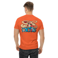 One Piece t-shirt mens classic tee cotton soft and lightweight Orange