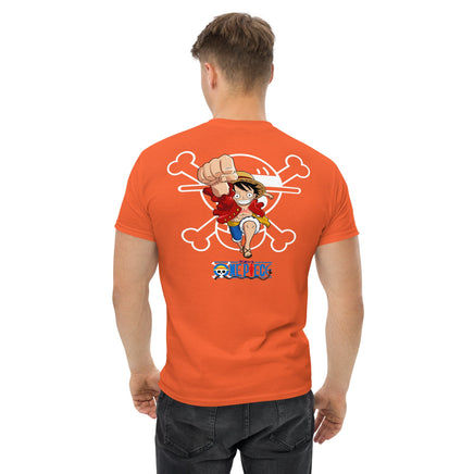One Piece t-shirt mens classic tee cotton with the right amount of stretch Orange