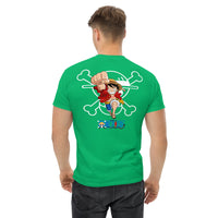 One Piece t-shirt mens classic tee cotton with the right amount of stretch Irish Green