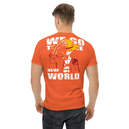 One Piece t-shirt mens classic tee cotton you have dreamed of Orange