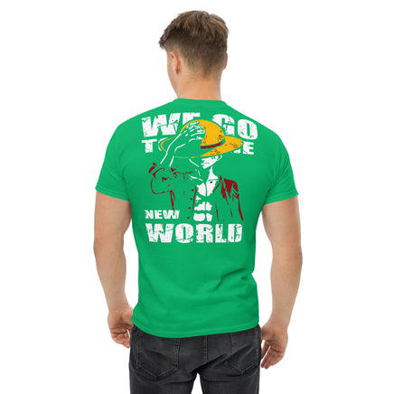 One Piece t-shirt mens classic tee cotton you have dreamed of Irish Green