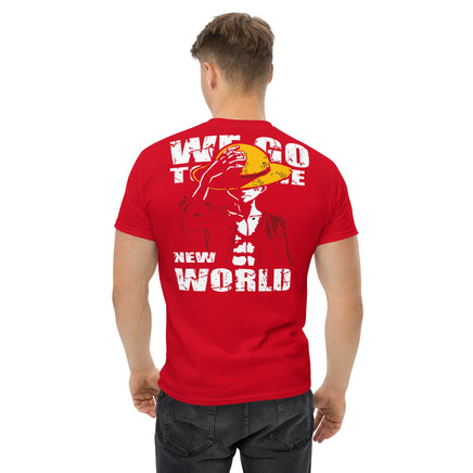 One Piece t-shirt mens classic tee cotton you have dreamed of Red