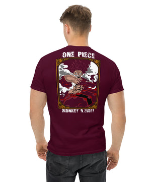 One Piece t-shirt mens classic tee Monkey D Luffy cotton - Lusy Store LLC