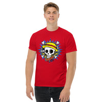 One Piece t-shirt mens classic tee Monkey D Luffy cotton