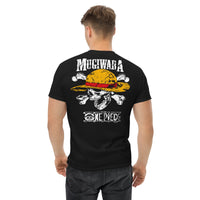 One Piece t-shirt mens classic tee Mugiwara cotton soft t-shirt Black