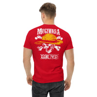 One Piece t-shirt mens classic tee Mugiwara cotton soft t-shirt Red