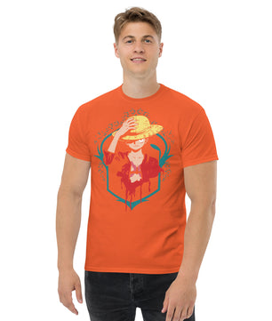 One Piece t-shirt mens classic tee Portgas D Ace cotton - Lusy Store LLC