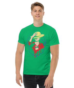 One Piece t-shirt mens classic tee Portgas D Ace cotton - Lusy Store LLC