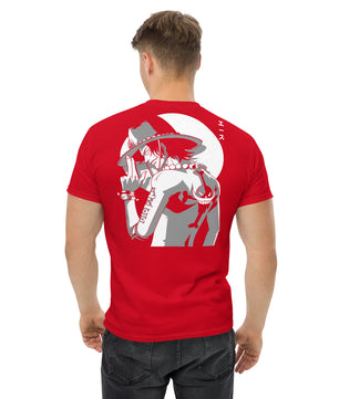One Piece t-shirt mens classic tee Portgas D Ace round neck shirt cotton - Lusy Store LLC