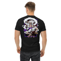 One Piece t-shirt mens classic tee round neck shirt cotton Black