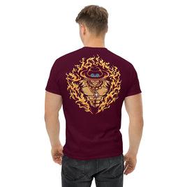 One Piece t-shirt mens classic tee round neck shirt cotton soft Maroon