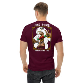 One Piece t-shirt mens classic tee Trafalgar Law cotton Maroon