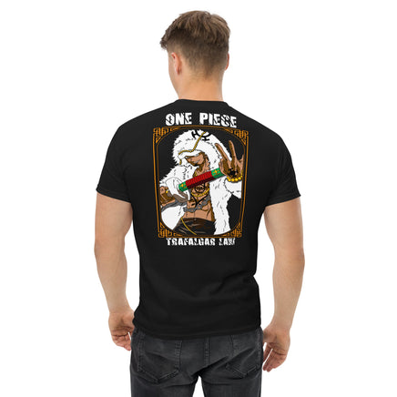 One Piece t-shirt mens classic tee Trafalgar Law cotton Black
