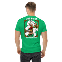 One Piece t-shirt mens classic tee Trafalgar Law cotton Irish Green