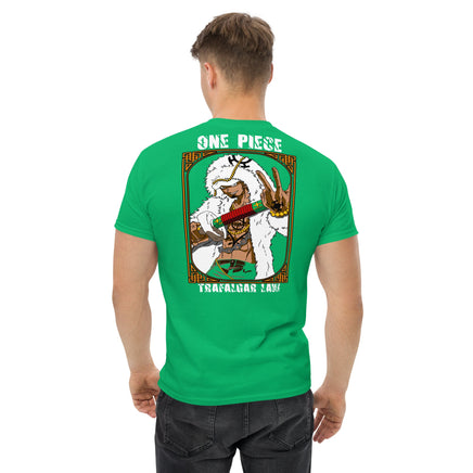 One Piece t-shirt mens classic tee Trafalgar Law cotton Irish Green