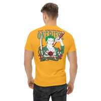 One Piece t-shirt mens classic tee Zoro Roronoa cotton comfortable - Lusy Store LLC