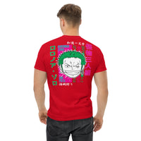 One Piece t-shirt mens classic tee Zoro Roronoa cotton soft t-shirt - Lusy Store LLC