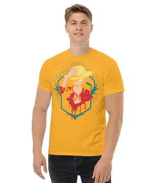 One Piece t-shirt mens classic tee Zoro Roronoa cotton soft t-shirt - Lusy Store LLC