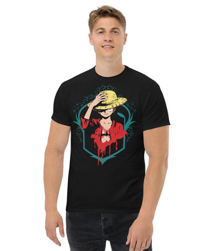 One Piece t-shirt mens classic tee Zoro Roronoa cotton soft t-shirt - Lusy Store LLC