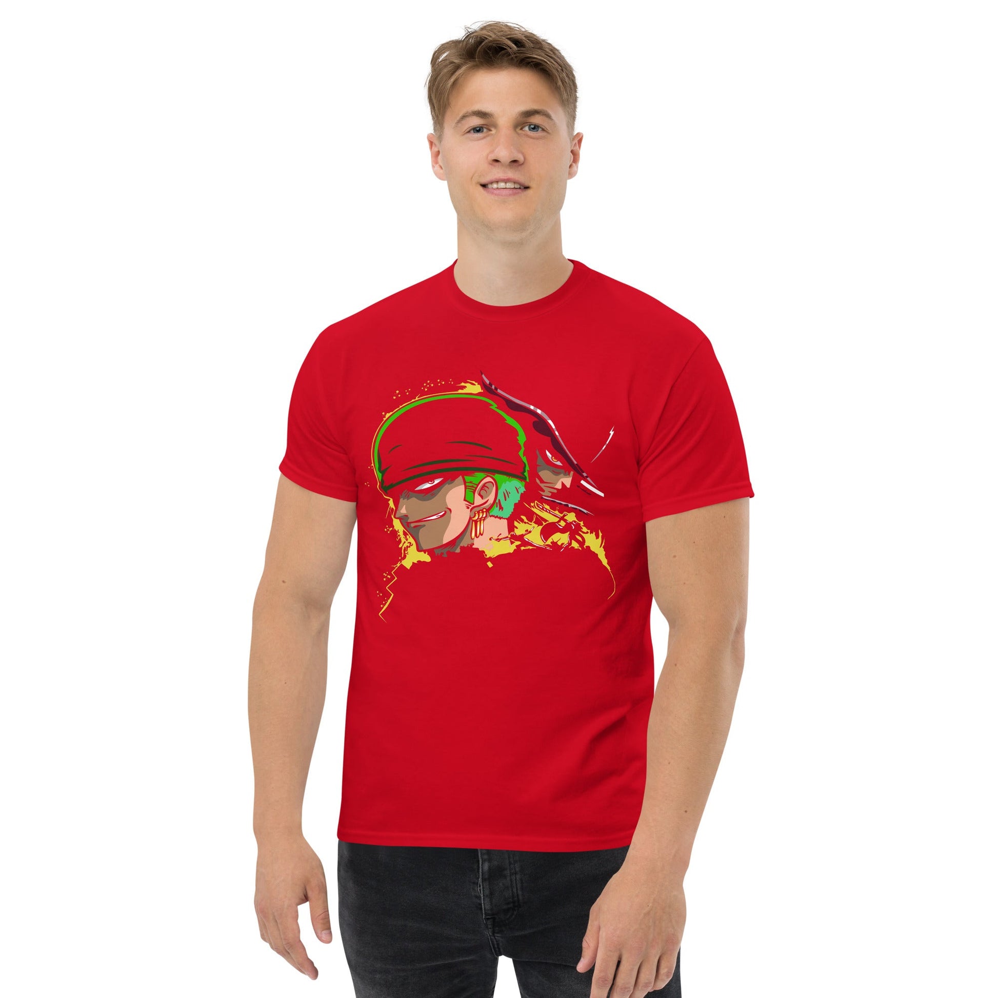 One Piece t-shirt mens classic tee Zoro Roronoa cotton you have dreamed of - Lusy Store LLC