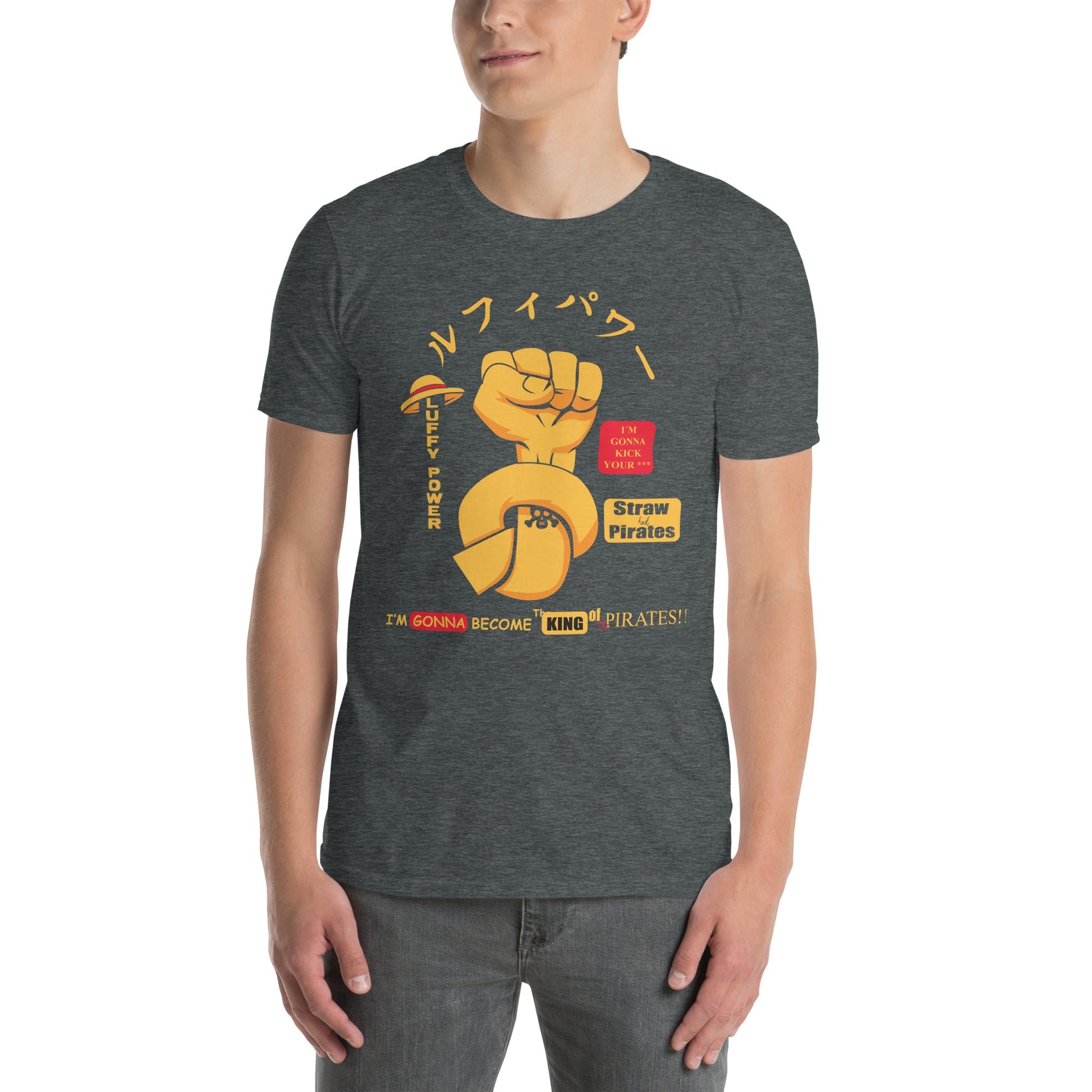 One Piece t-shirt short sleeve cotton - Lusy Store LLC