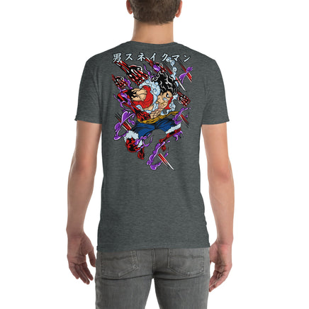 One Piece t-shirt short sleeve cotton comfortable Dark Heather