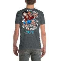 One Piece t-shirt short sleeve cotton flattering for all Dark Heather