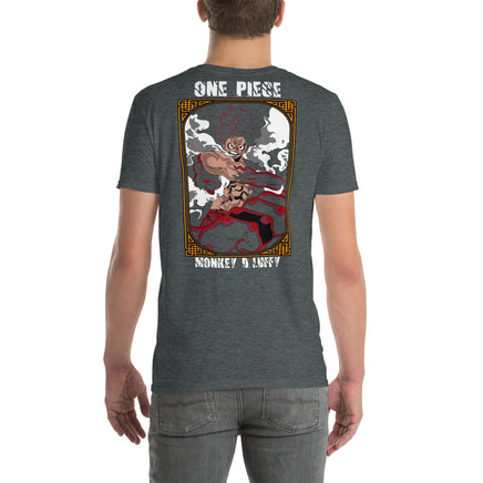 One Piece t-shirt short sleeve Monkey D Luffy cotton Dark Heather