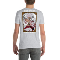 One Piece t-shirt short sleeve Monkey D Luffy cotton Sport Grey