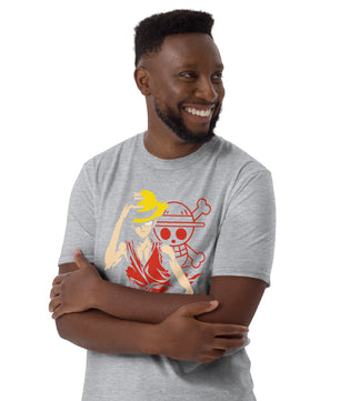 One Piece t-shirt short sleeve Monkey D Luffy cotton soft t-shirt - Lusy Store LLC