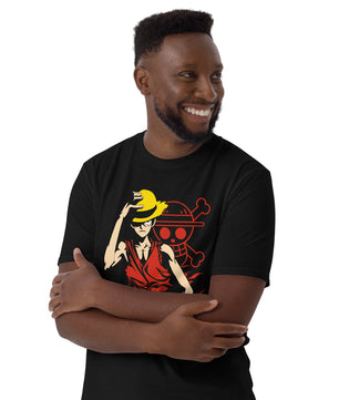 One Piece t-shirt short sleeve Monkey D Luffy cotton soft t-shirt - Lusy Store LLC