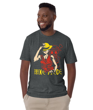One Piece t-shirt short sleeve Monkey D Luffy cotton soft t-shirt - Lusy Store LLC