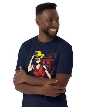One Piece t-shirt short sleeve Monkey D Luffy cotton soft t-shirt - Lusy Store LLC
