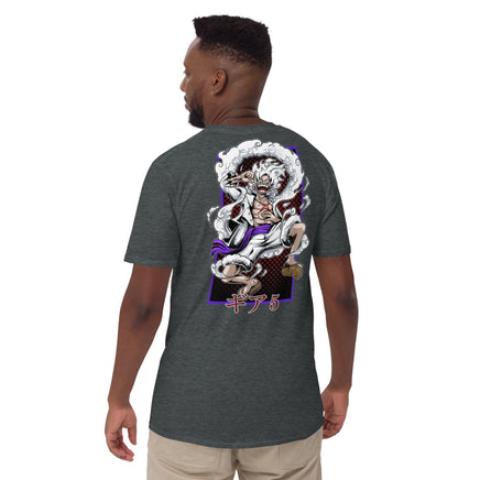 One Piece t-shirt short sleeve round neck shirt cotton Dark Heather