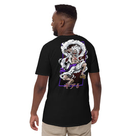 One Piece t-shirt short sleeve round neck shirt cotton Black