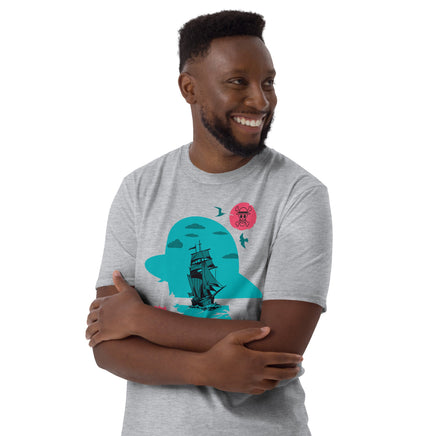 One Piece t-shirt short sleeve round neck shirt cotton