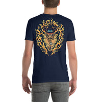 One Piece t-shirt short sleeve round neck shirt cotton soft Navy