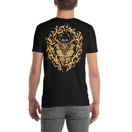 One Piece t-shirt short sleeve round neck shirt cotton soft Black
