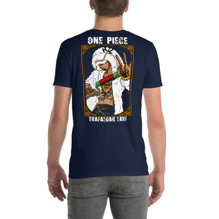 One Piece t-shirt short sleeve Trafalgar Law cotton Navy