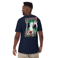 One Piece t-shirt short sleeve Zoro Roronoa cotton comfortable Navy