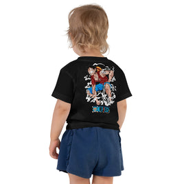 One Piece t-shirt toddler cotton flattering for all Black